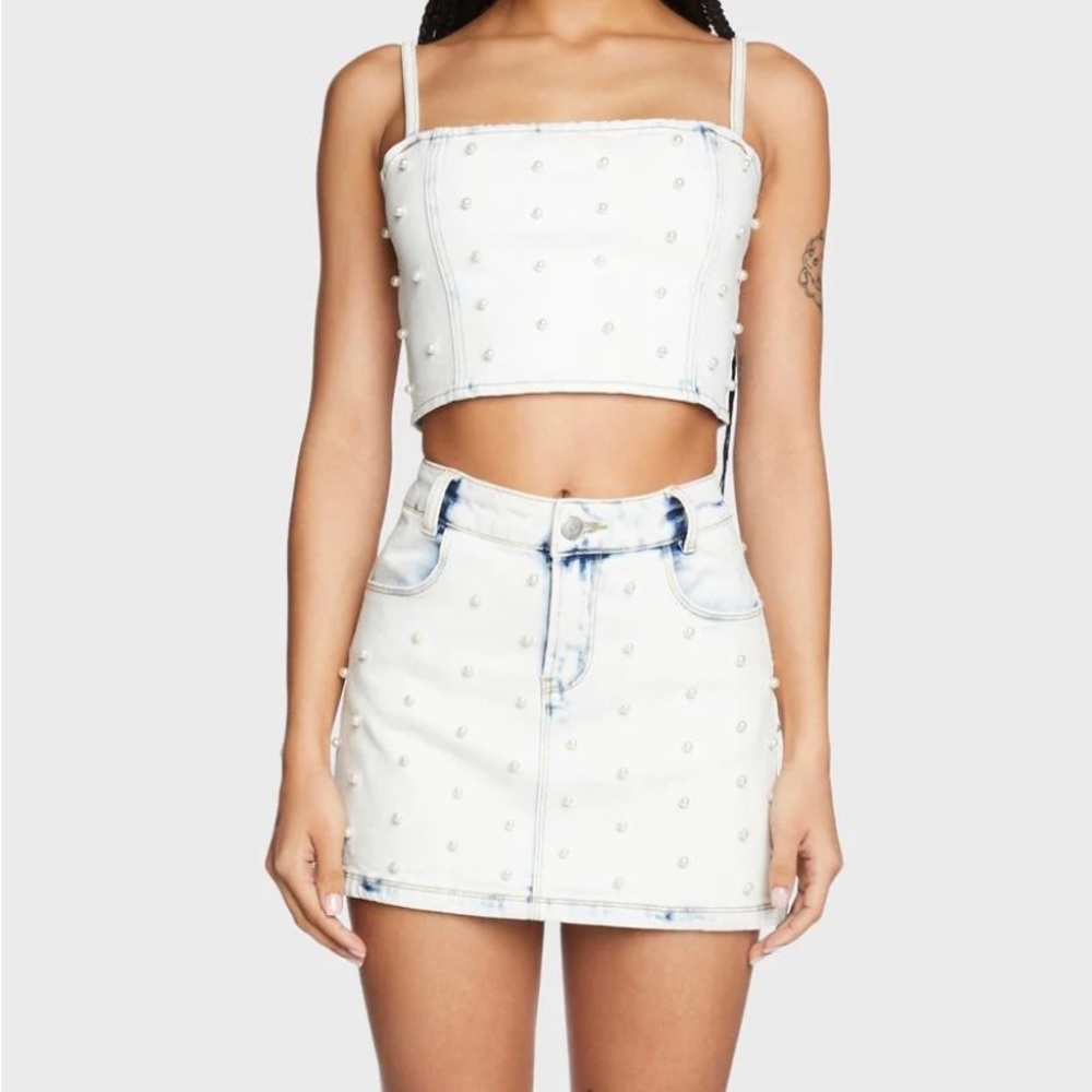 Pearl Acid Wash Denim Set